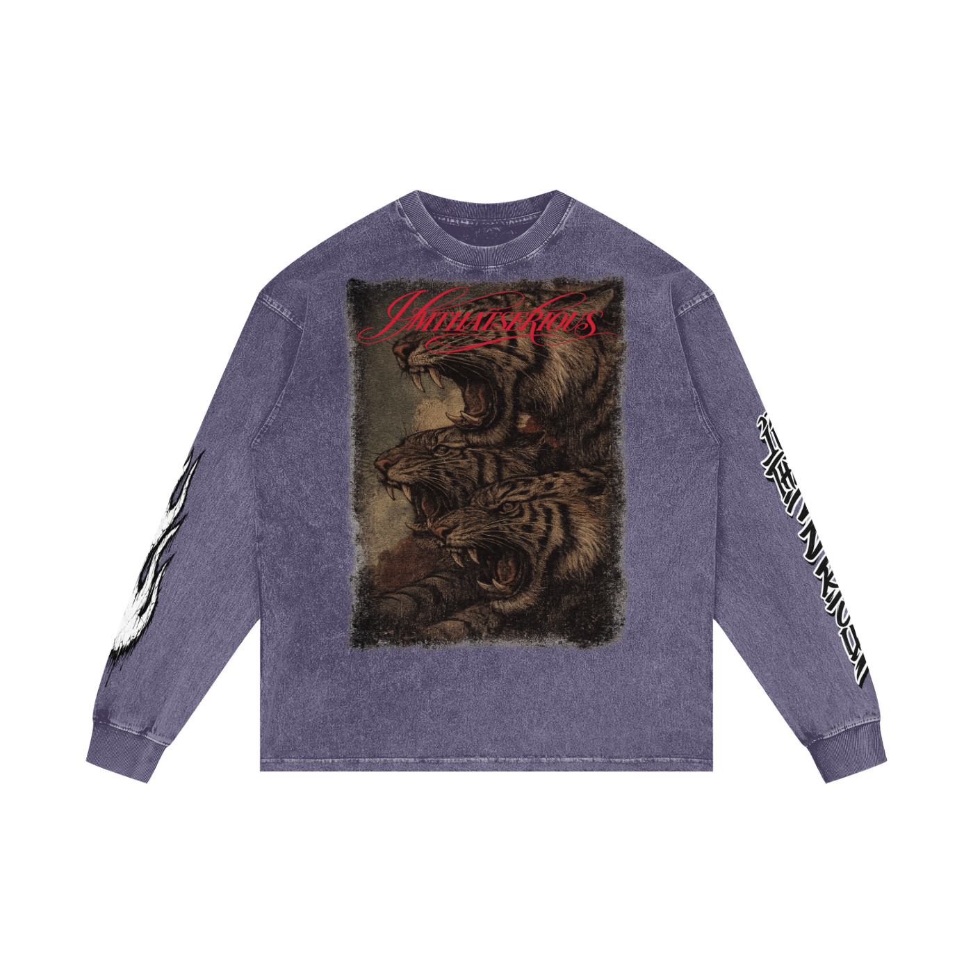 Acid Wash Oversize Long Sleeve T-Shirt