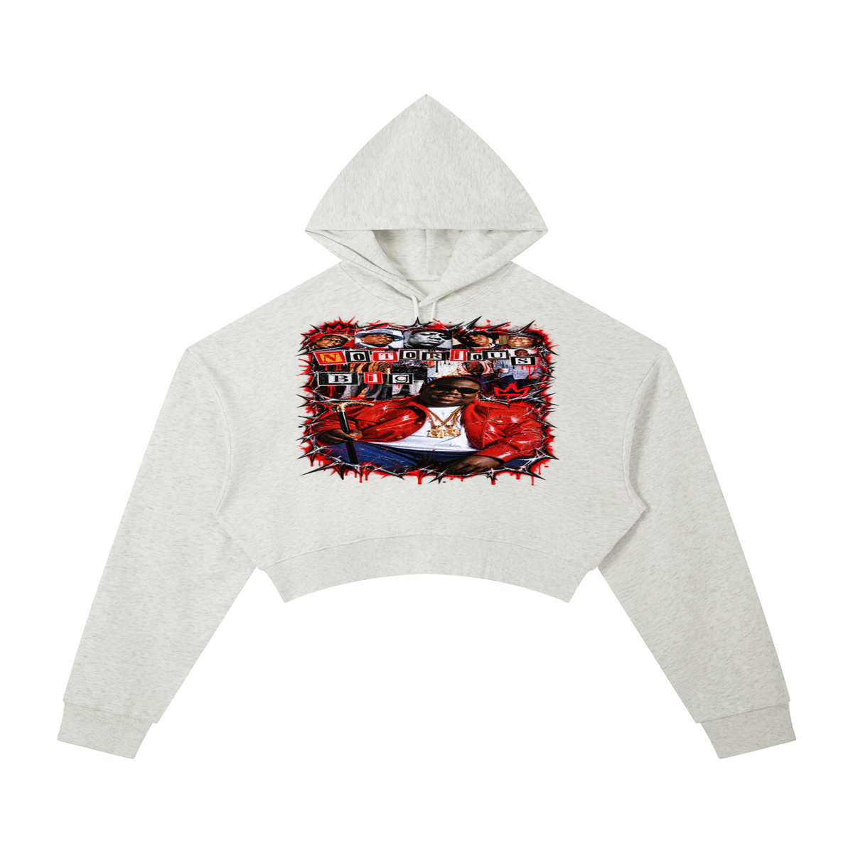Biggie' Cropped Hoodie