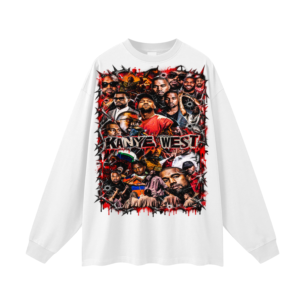 Kanye' Oversized Long Sleeve T-Shirt