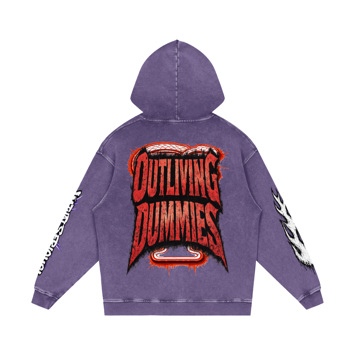 Snow Washed Loose Cotton Hoodie
