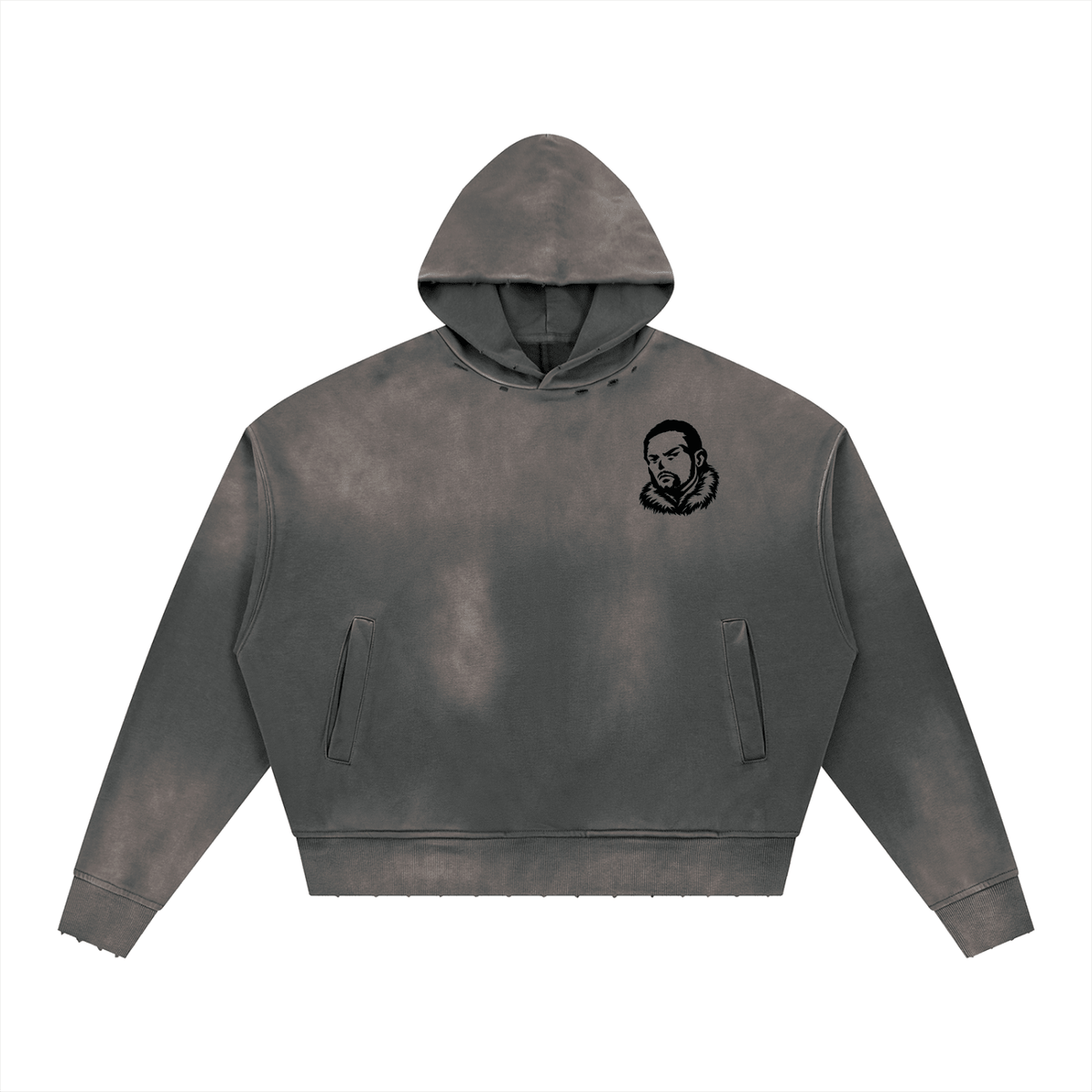 Overachievers Club' Sunfade Distressed Boxy Hoodie - ImThatSerious