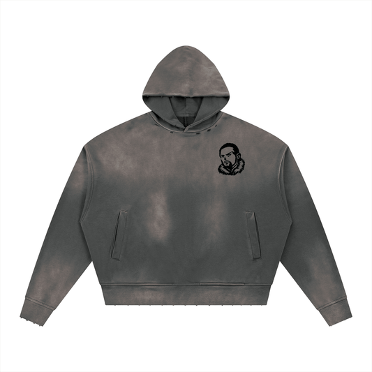 Overachievers Club' Sunfade Distressed Boxy Hoodie - ImThatSerious