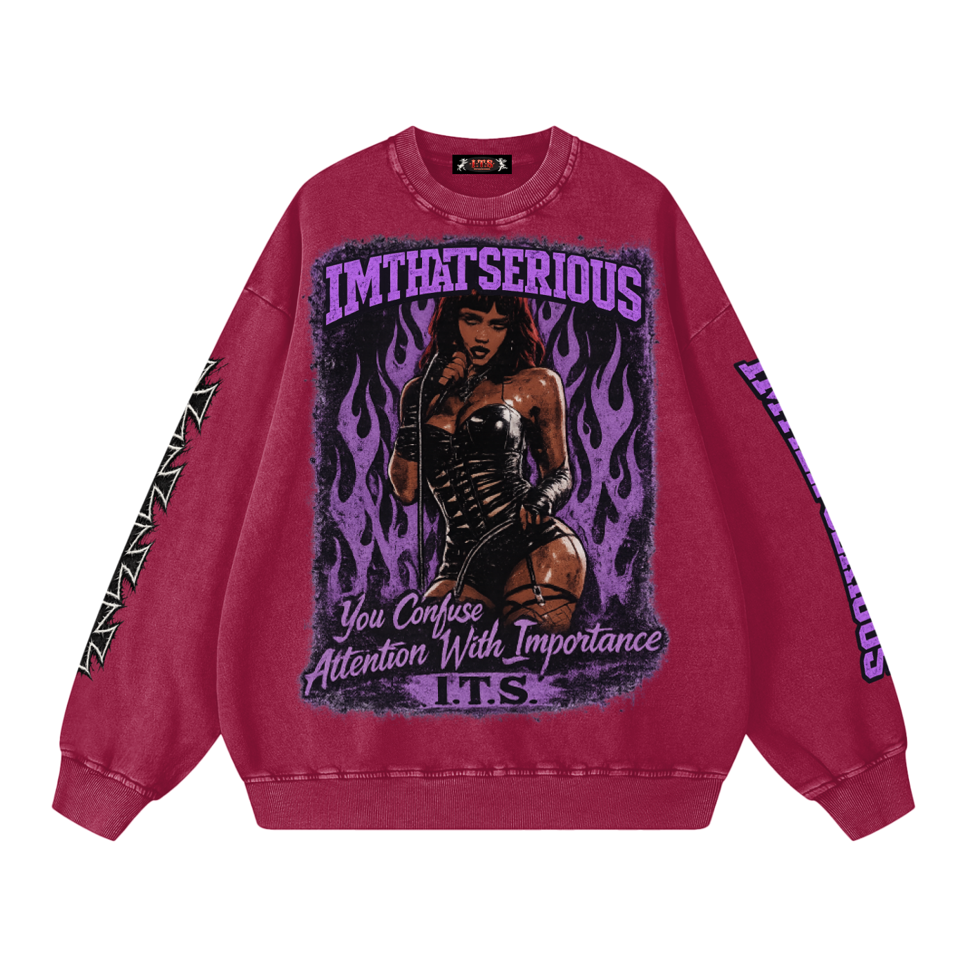 Snow Washed Oversized Sweatshirt