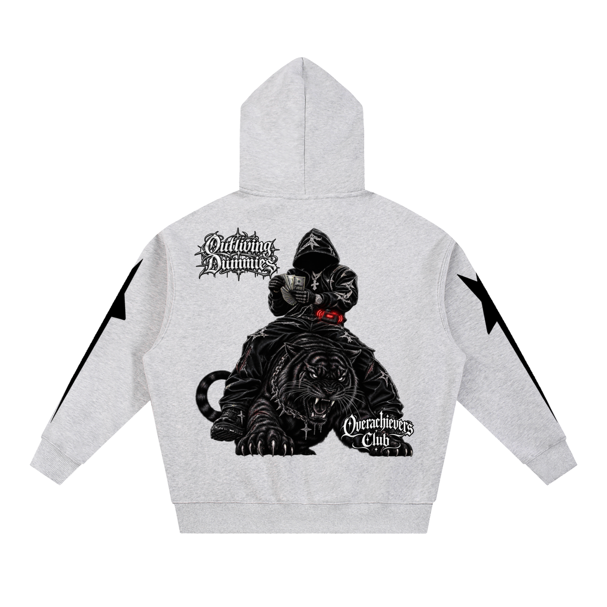 Overachievers Club' Oversized Boxy Fleece Hoodie, Sweatshirt, Sweatpant & Shorts Fit