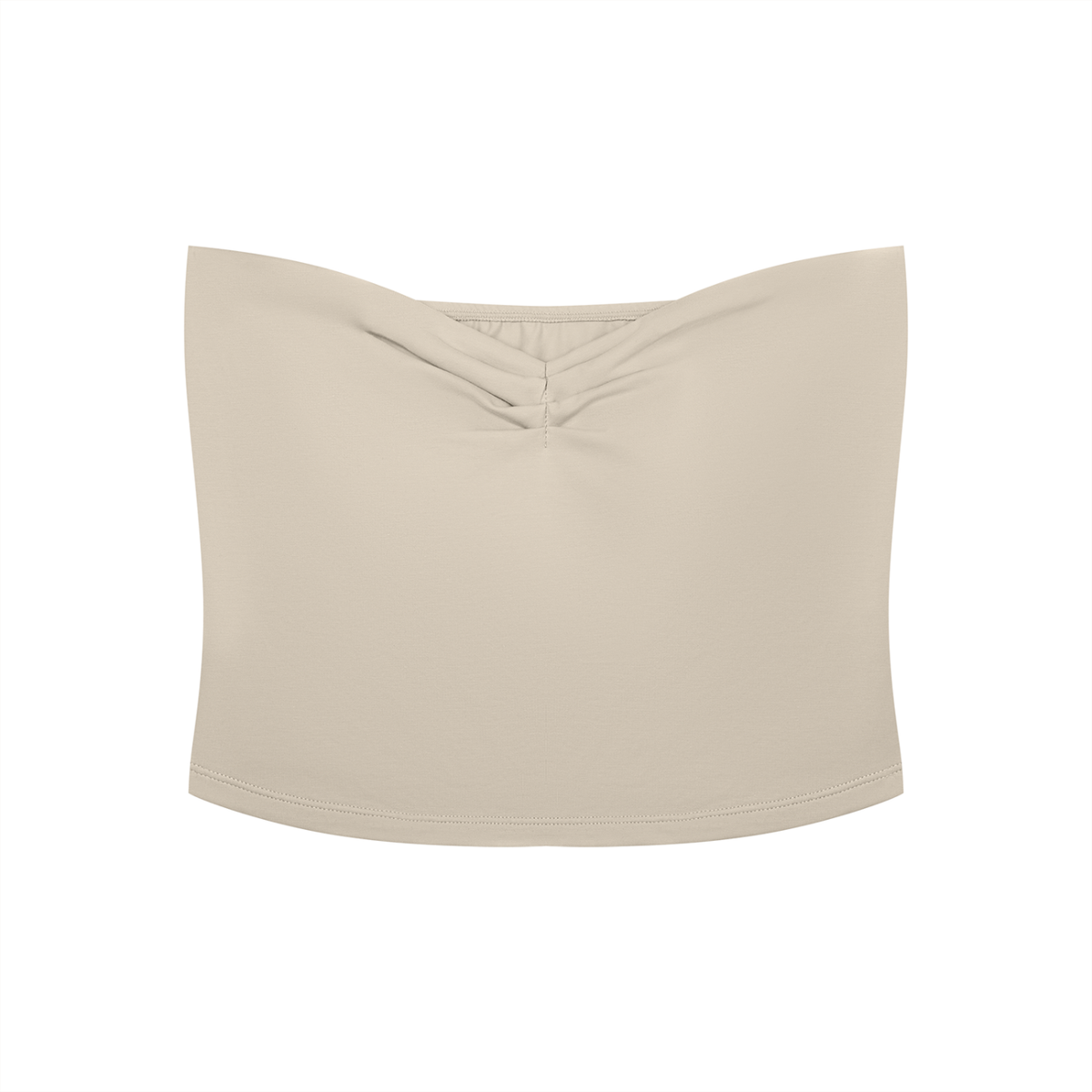 Women’s Ruched Cropped Tube Top & Wide Leg Pants Fit