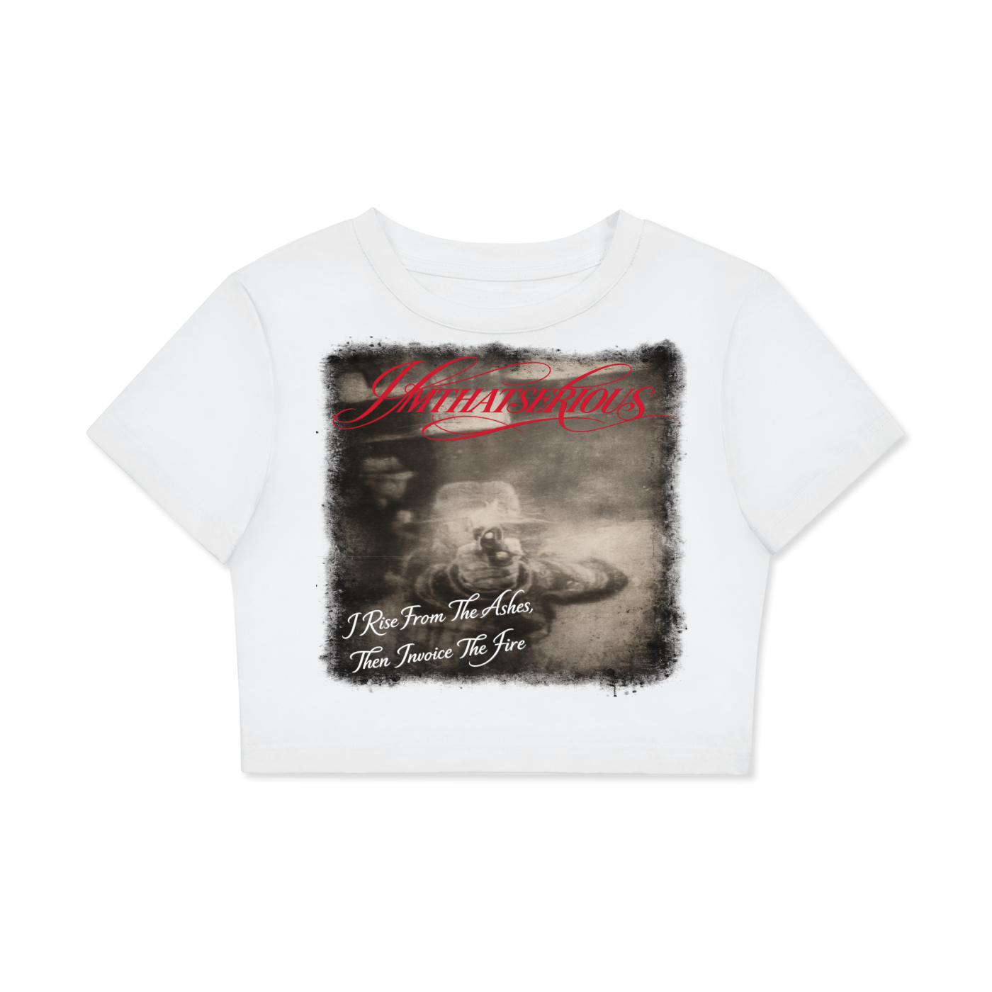 Fitted Crop Cotton T-Shirt