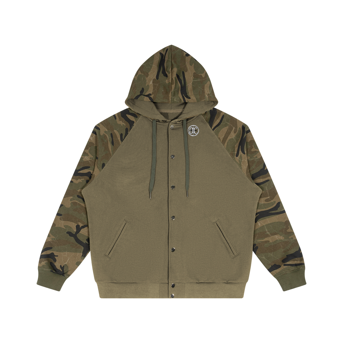 Camo-Splice Raglan Hoodie
