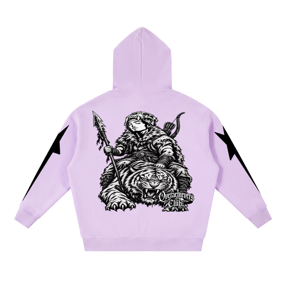 Overachievers Club' Oversized Fleece Boxy Hoodie, Sweatshirt, Sweatpant & Shorts Fit