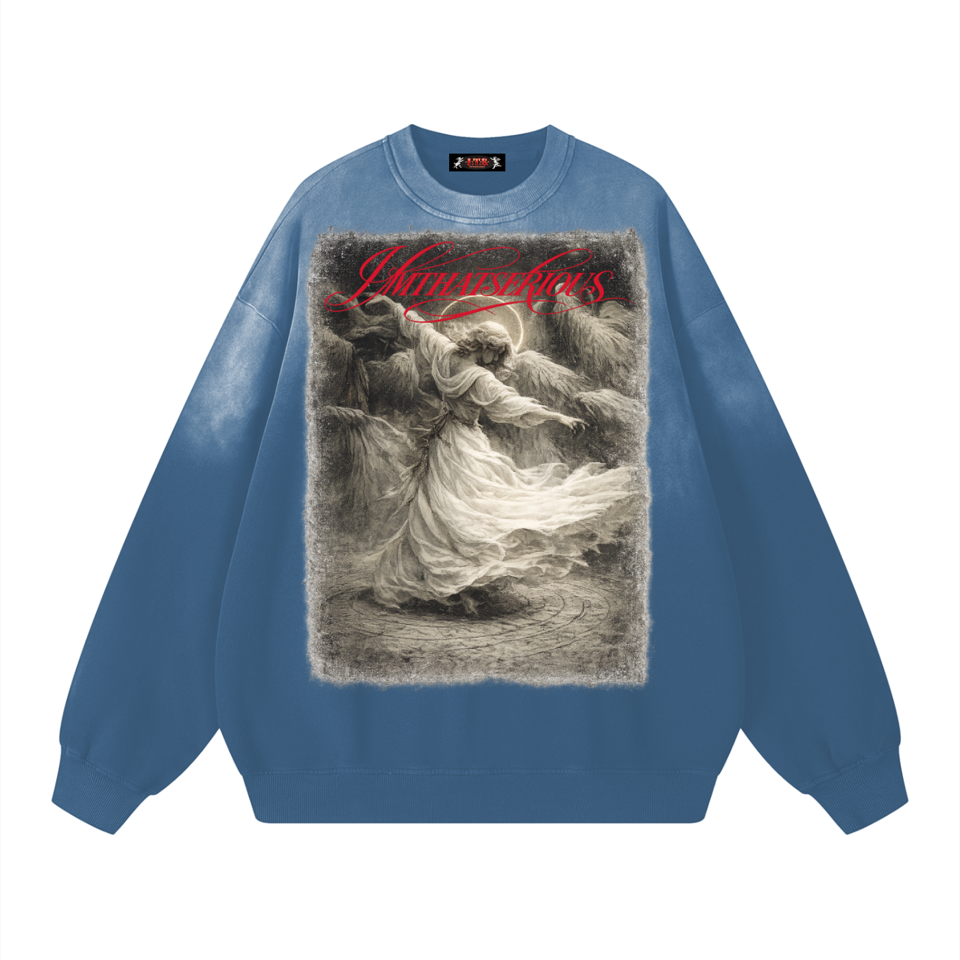Sunfade Drop-Shoulder Cotton Sweatshirt