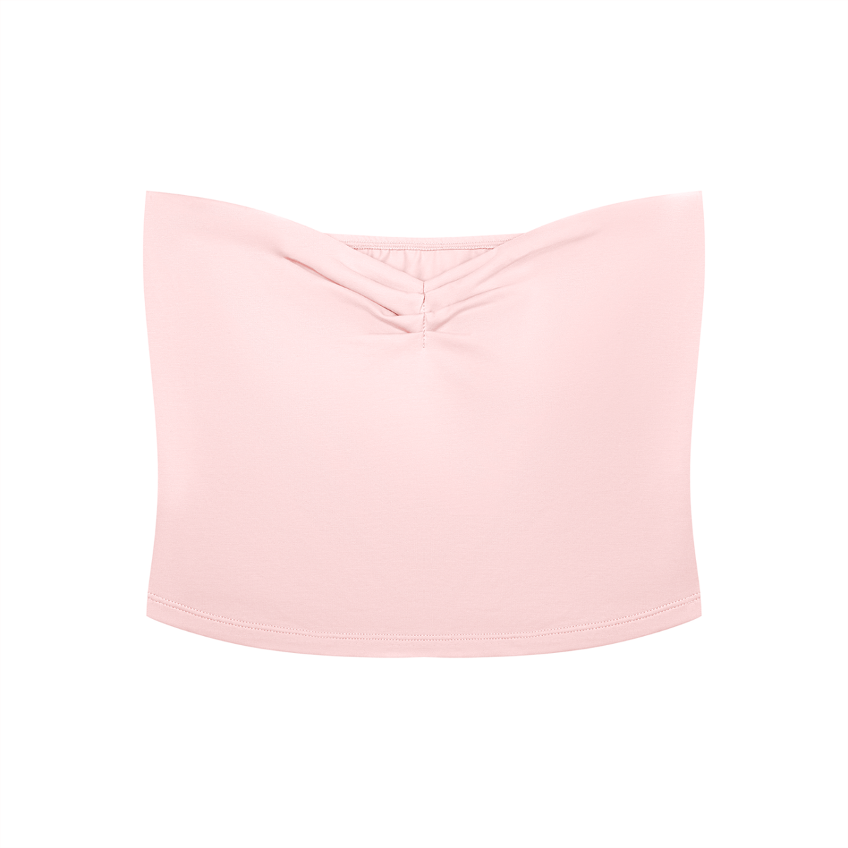Women’s Ruched Cropped Tube Top & Wide Leg Pants Fit