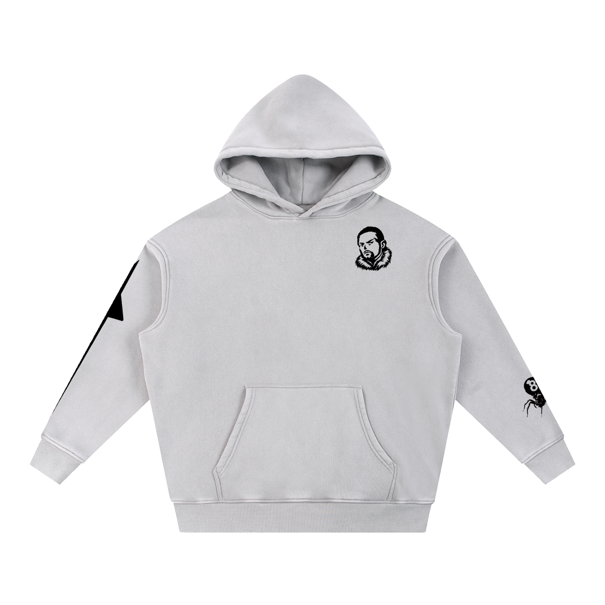 Overachievers Club' Snow Wash Fleece Oversize Hoodie
