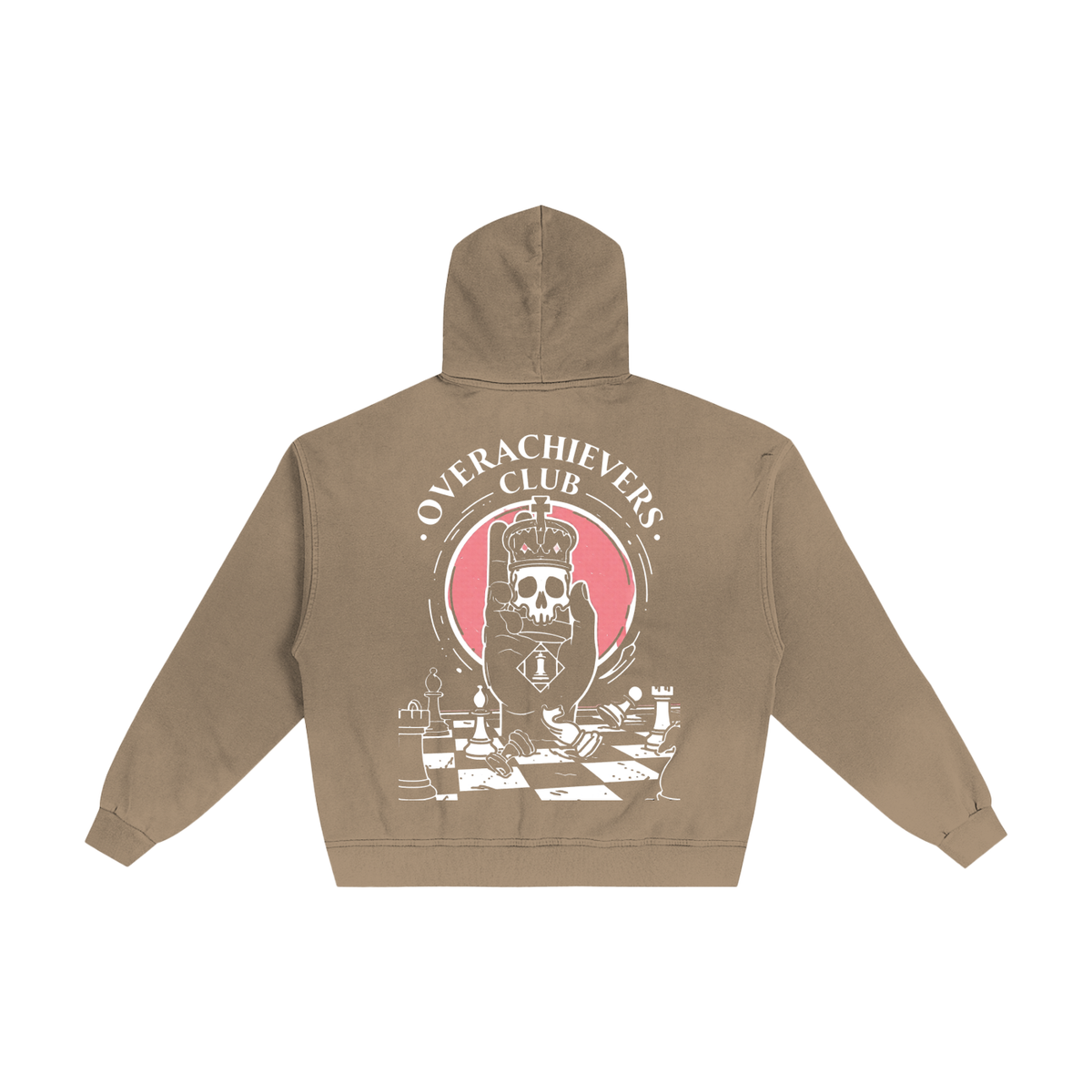 Overachievers Club' Hand-Frayed Sunfade Zip Hoodie