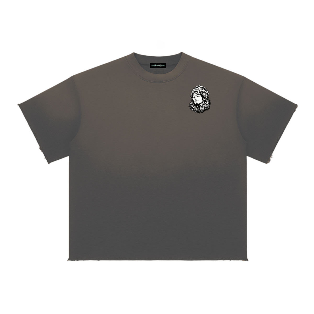 Overachievers Club' Sun Fade Raw Edge T-Shirt & Shorts