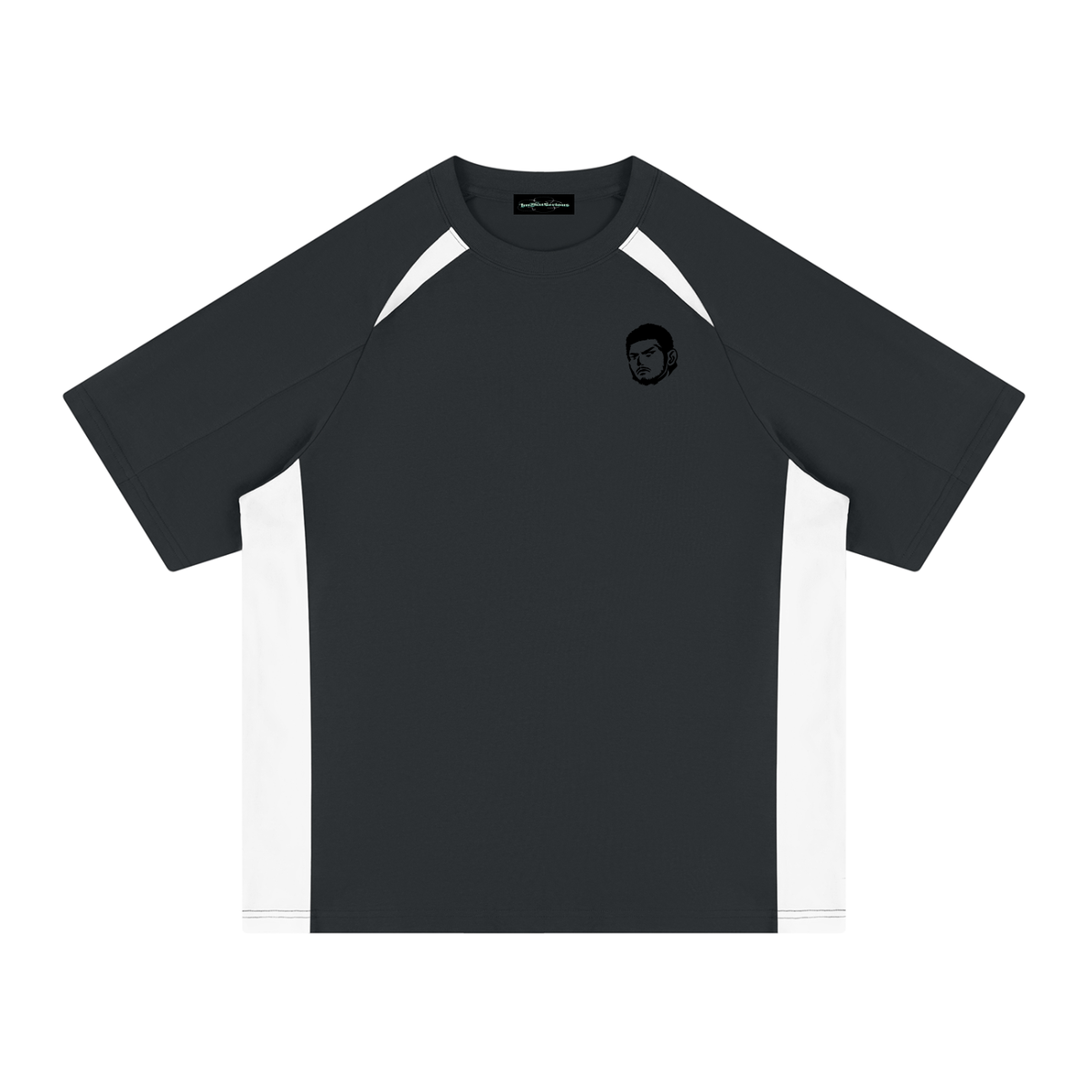 Camiseta raglán con paneles en contraste