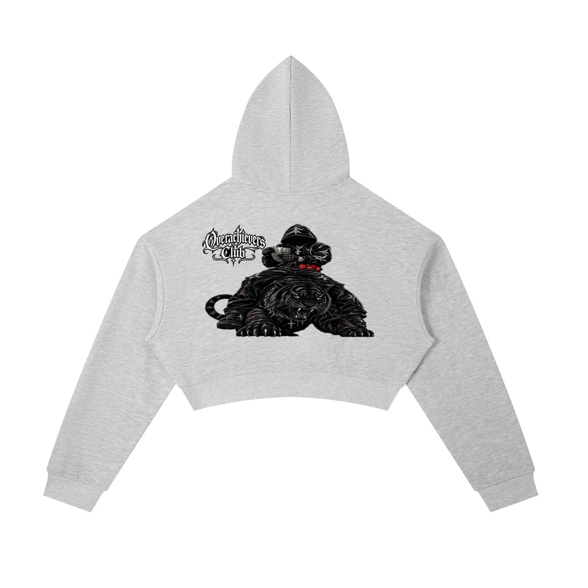 Overachievers Club' Cropped Zip-Up Hoodie, Sweatpants & Skirt