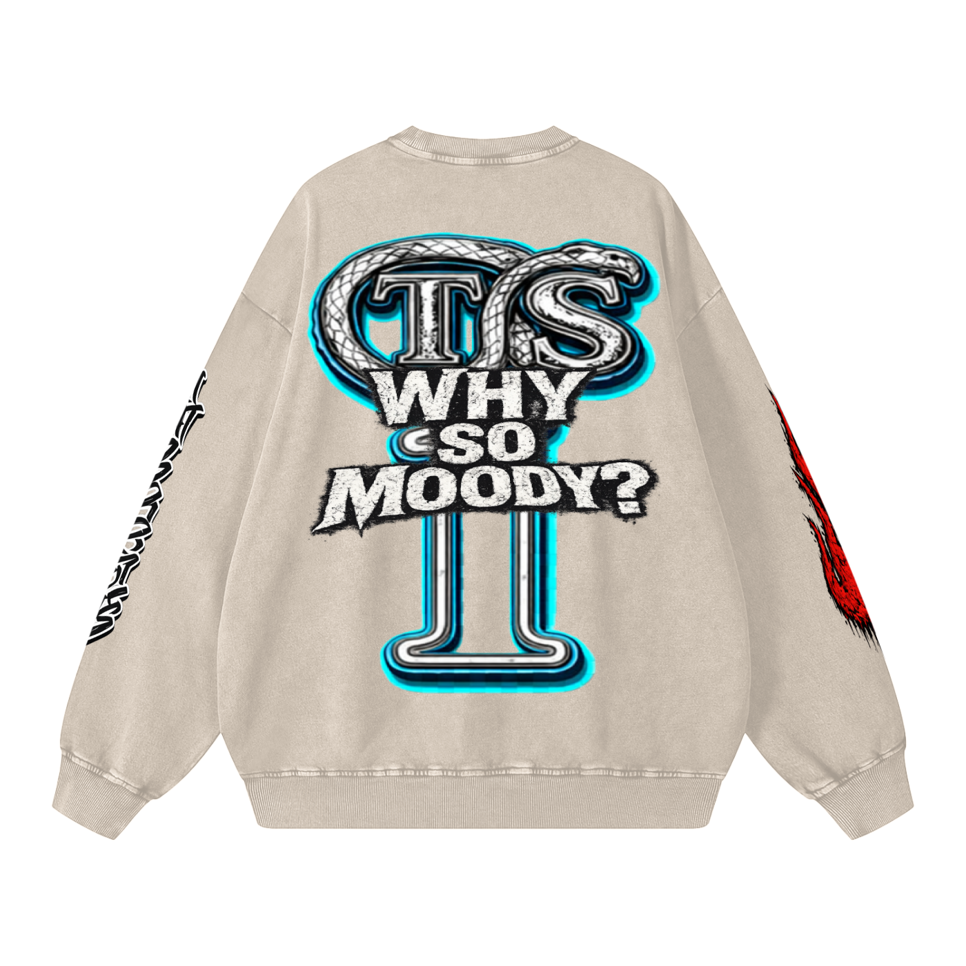 Snow Washed Oversized Sweatshirt