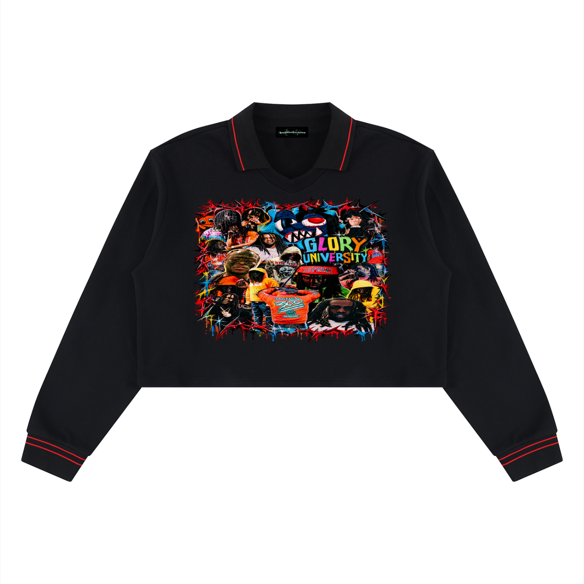 Sosa' Women’s Crop Collared Sweatshirt