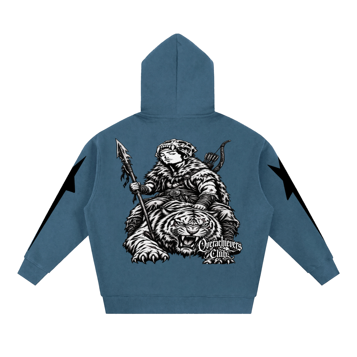 Overachievers Club' Oversized Fleece Boxy Hoodie, Sweatshirt, Sweatpant & Shorts Fit
