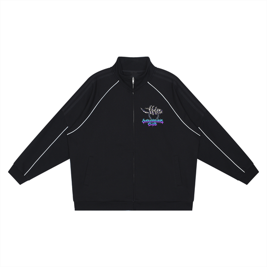 Overachievers Club' Reflection Striped Raglan Sleeve Jacket & Sweatpant