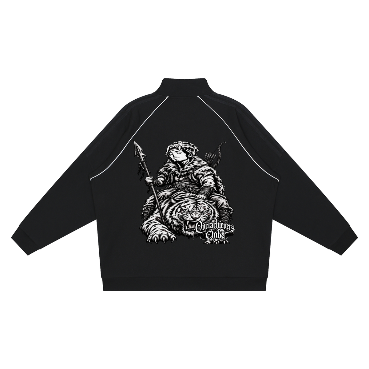 Overachievers Club' Reflection Striped Raglan Jacket & Sweatpants