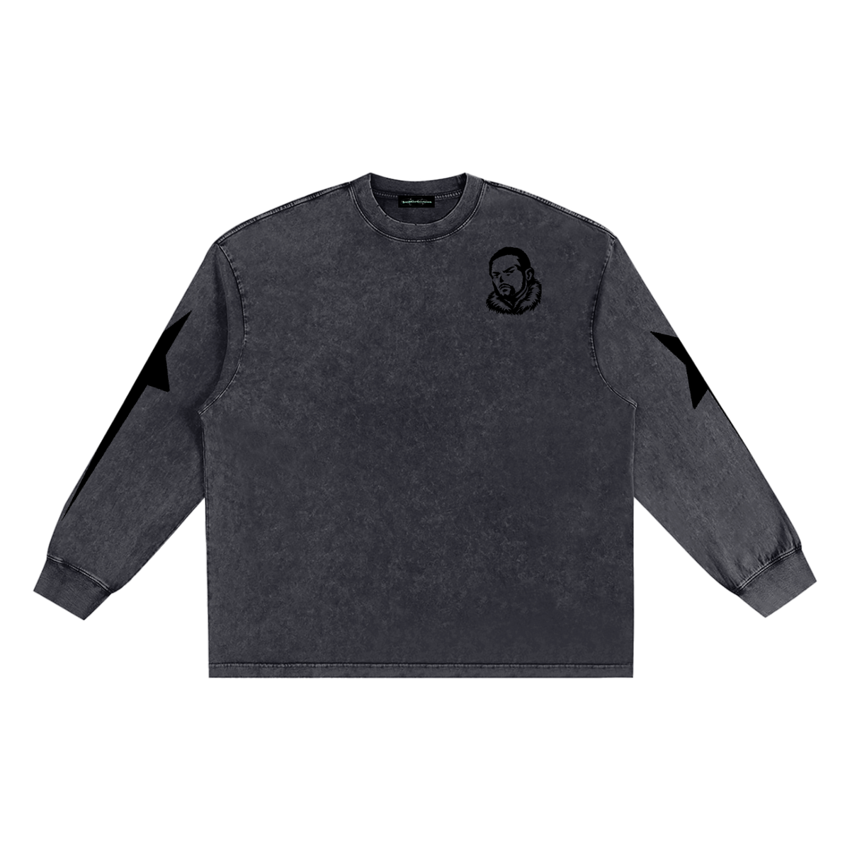 Overachievers Club' Snow Washed Frayed Edge Tee