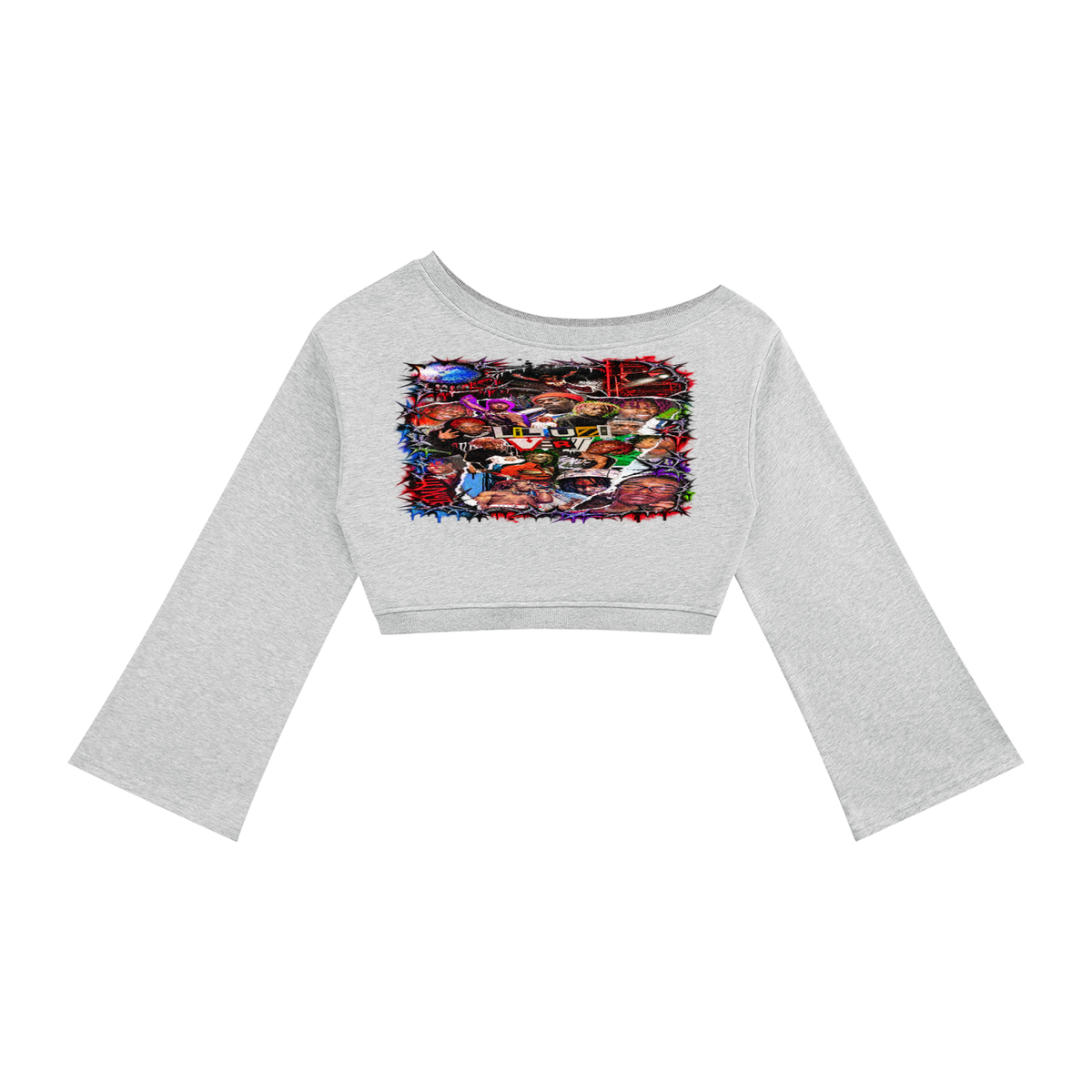 Uzi' Women's Off-Shoulder Sweatshirt