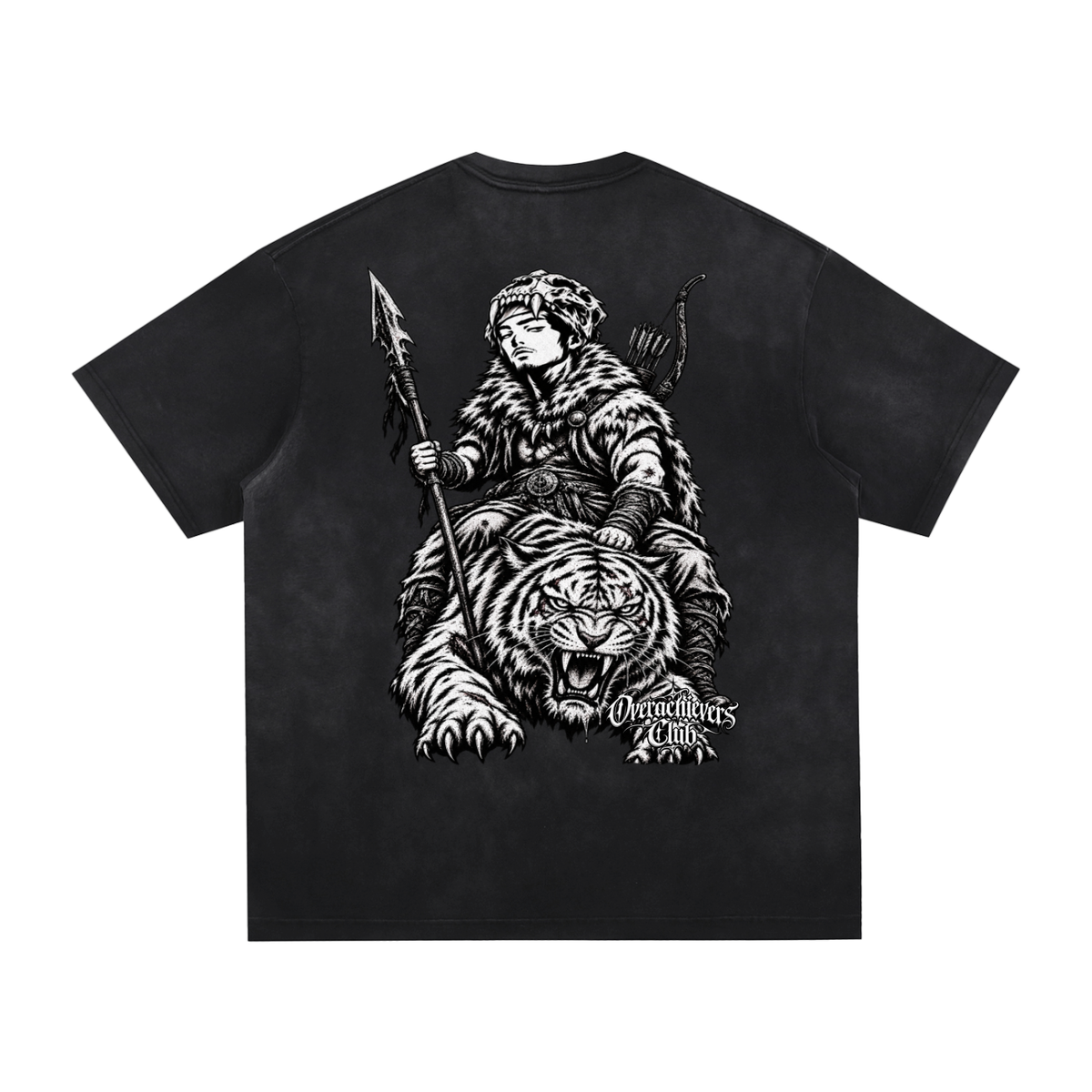 Overachievers Club' Vintage Washed Hand-Frayed T-Shirt