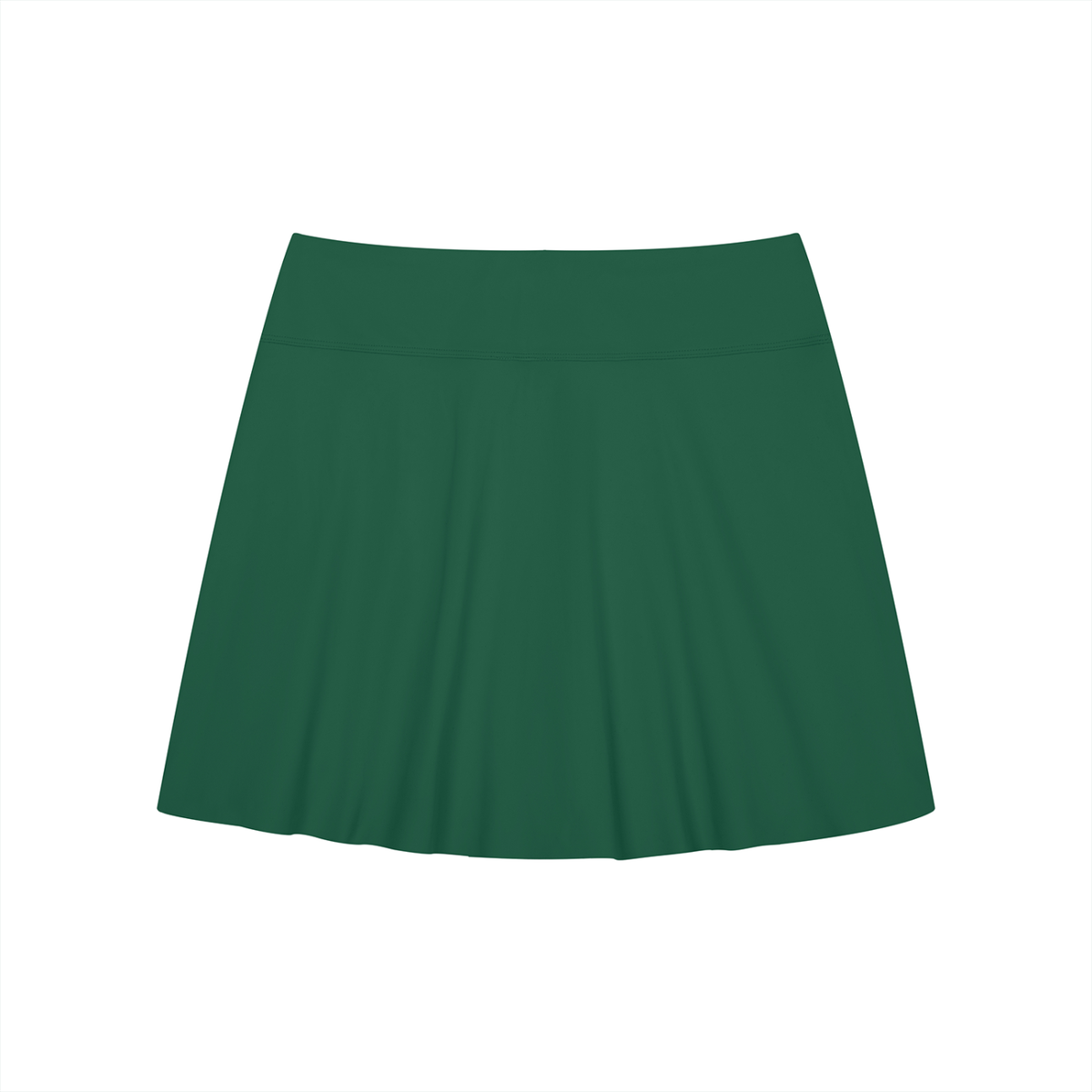 Women's A-Line Contrast Panel Slit Skirt & Polo T-Shirt