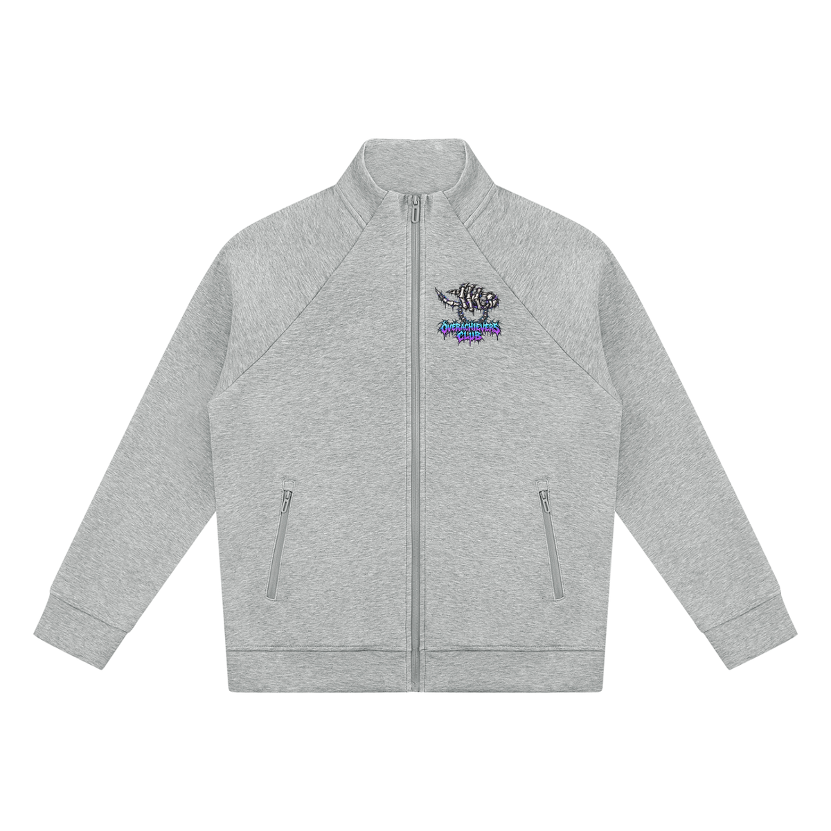 Overachievers Club' Stand Collar Jacket
