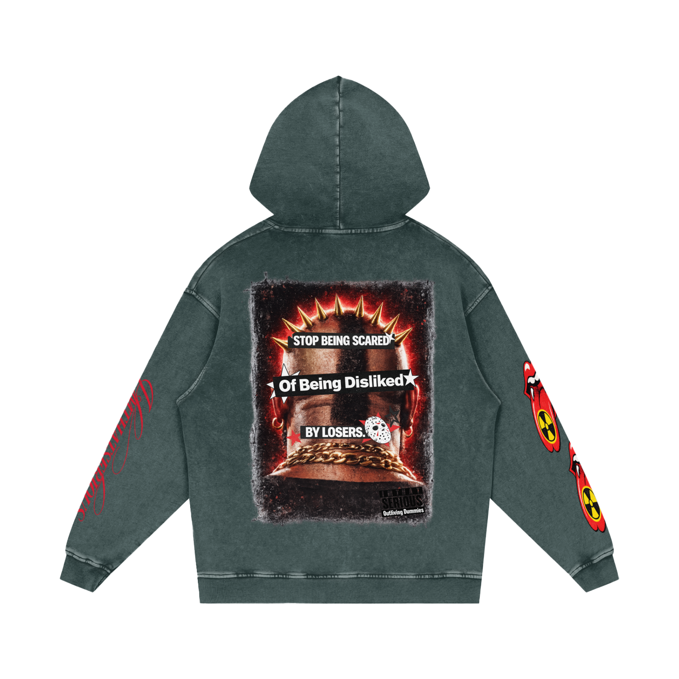 Snow Washed Loose Cotton Hoodie
