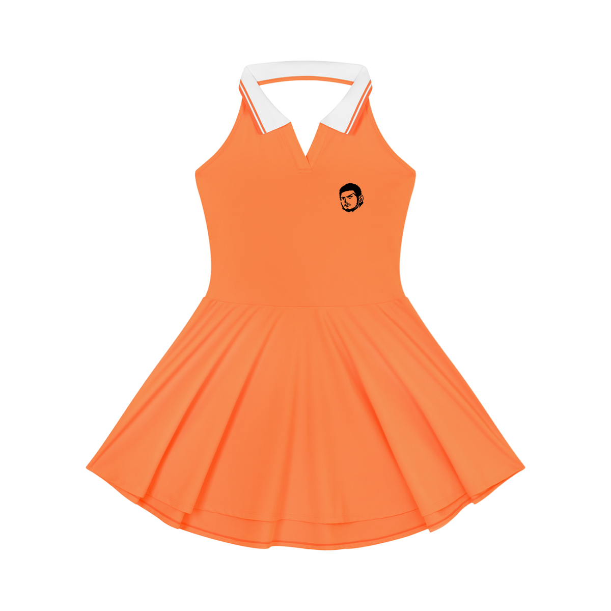 Women's Collared Halter A-Line Tennis Dress
