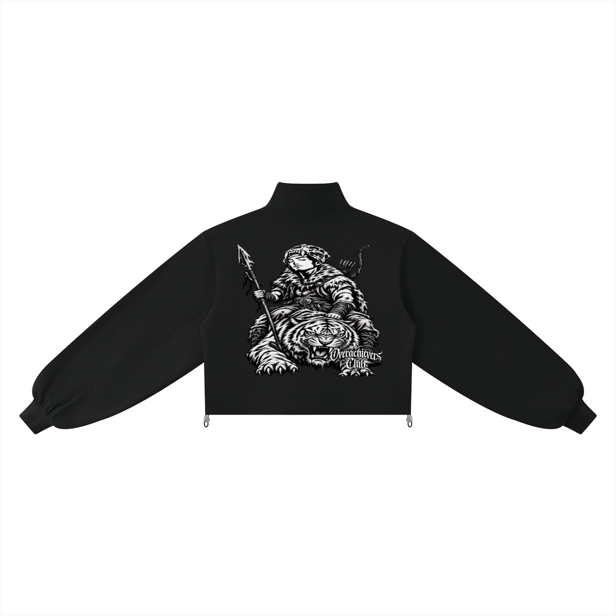 Overachievers Club' Women’s Mock-Neck Quarter-Zip Sweatshirt & Shorts