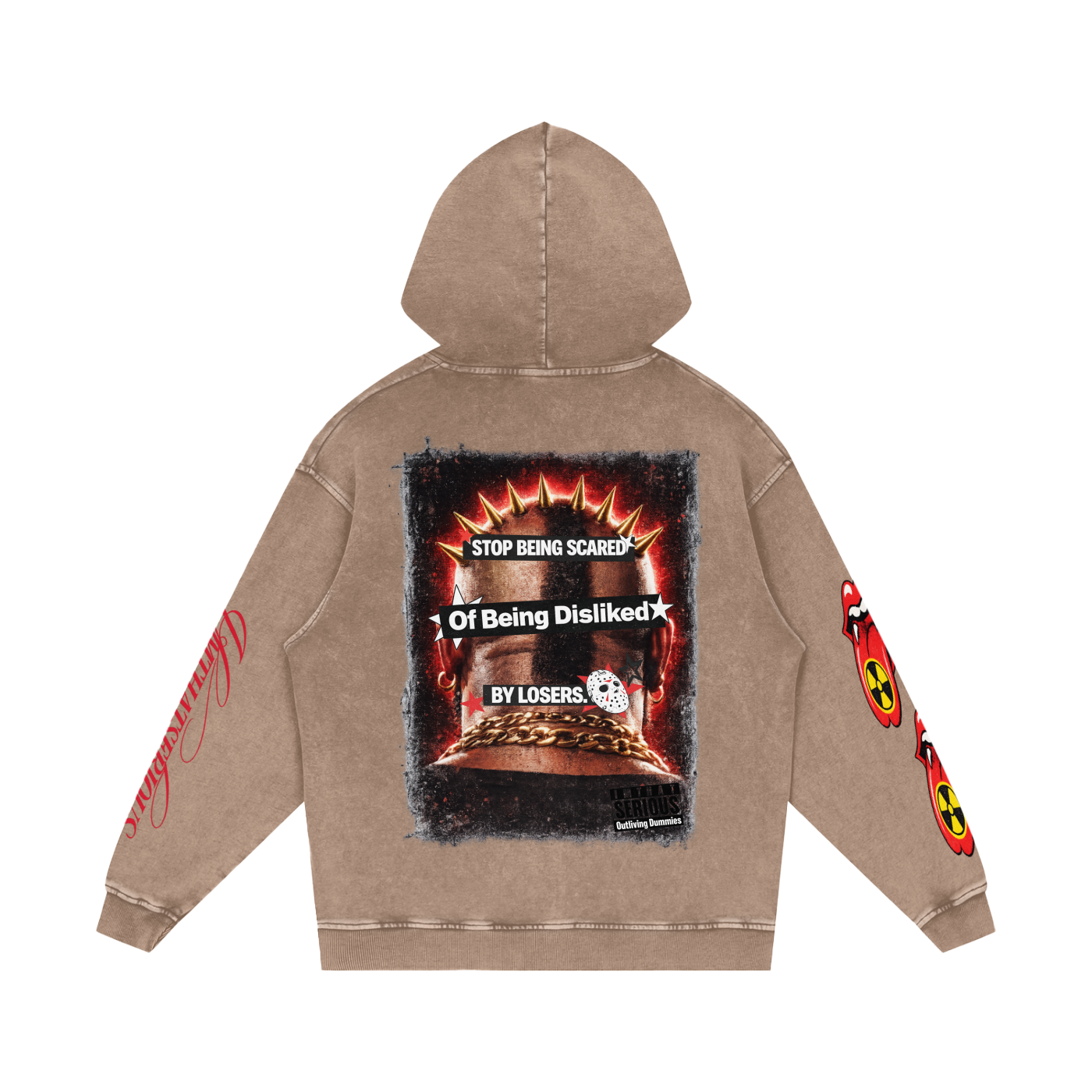Snow Washed Loose Cotton Hoodie