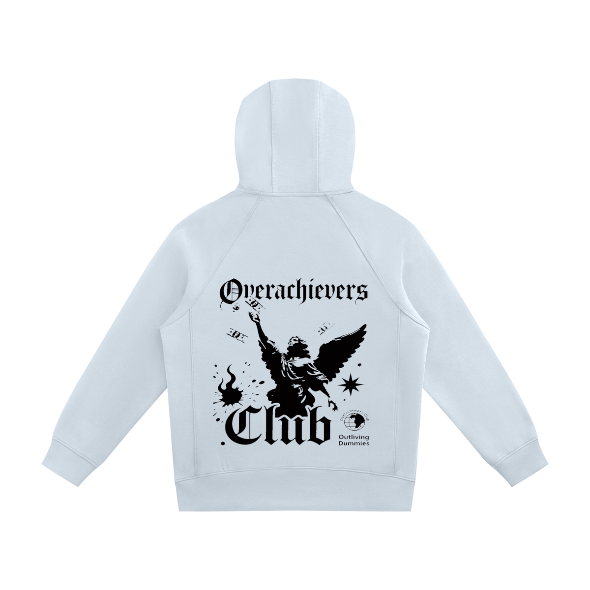 Overachievers Club' Raglan Full Zip Hoodie