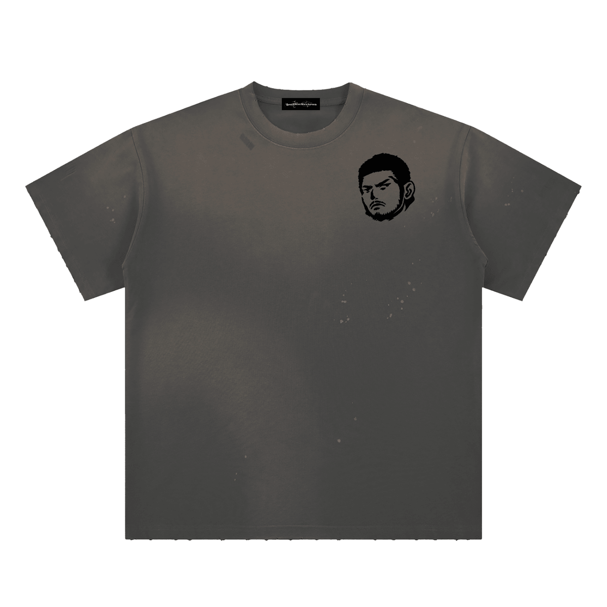 Overachievers Club' Hand-Frayed Sunfade Paint Splatter T-Shirt - ImThatSerious