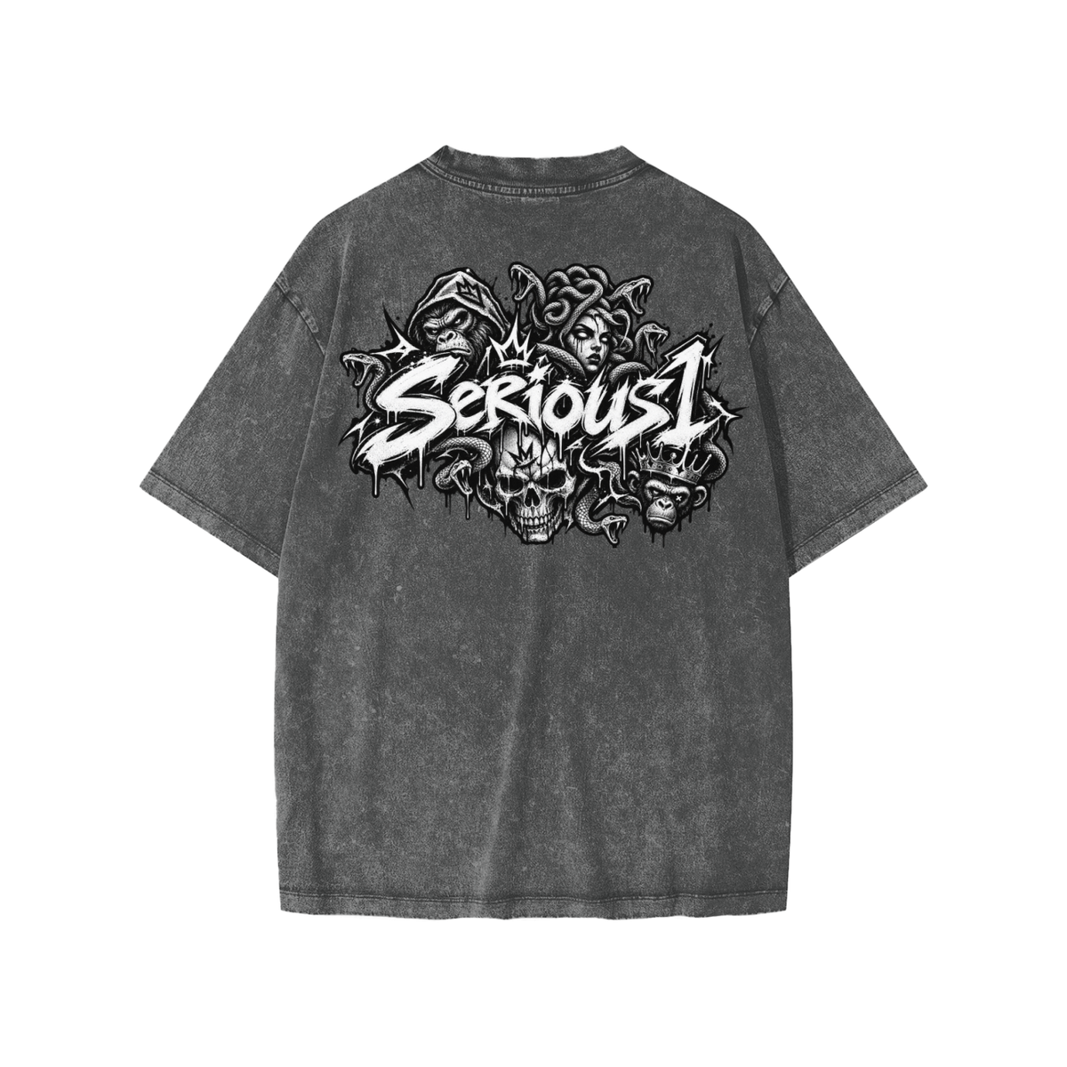 Serious1' Snow Washed Kids' T-Shirt & Shorts Fit