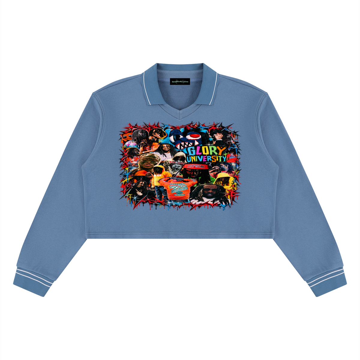 Sosa' Women’s Crop Collared Sweatshirt