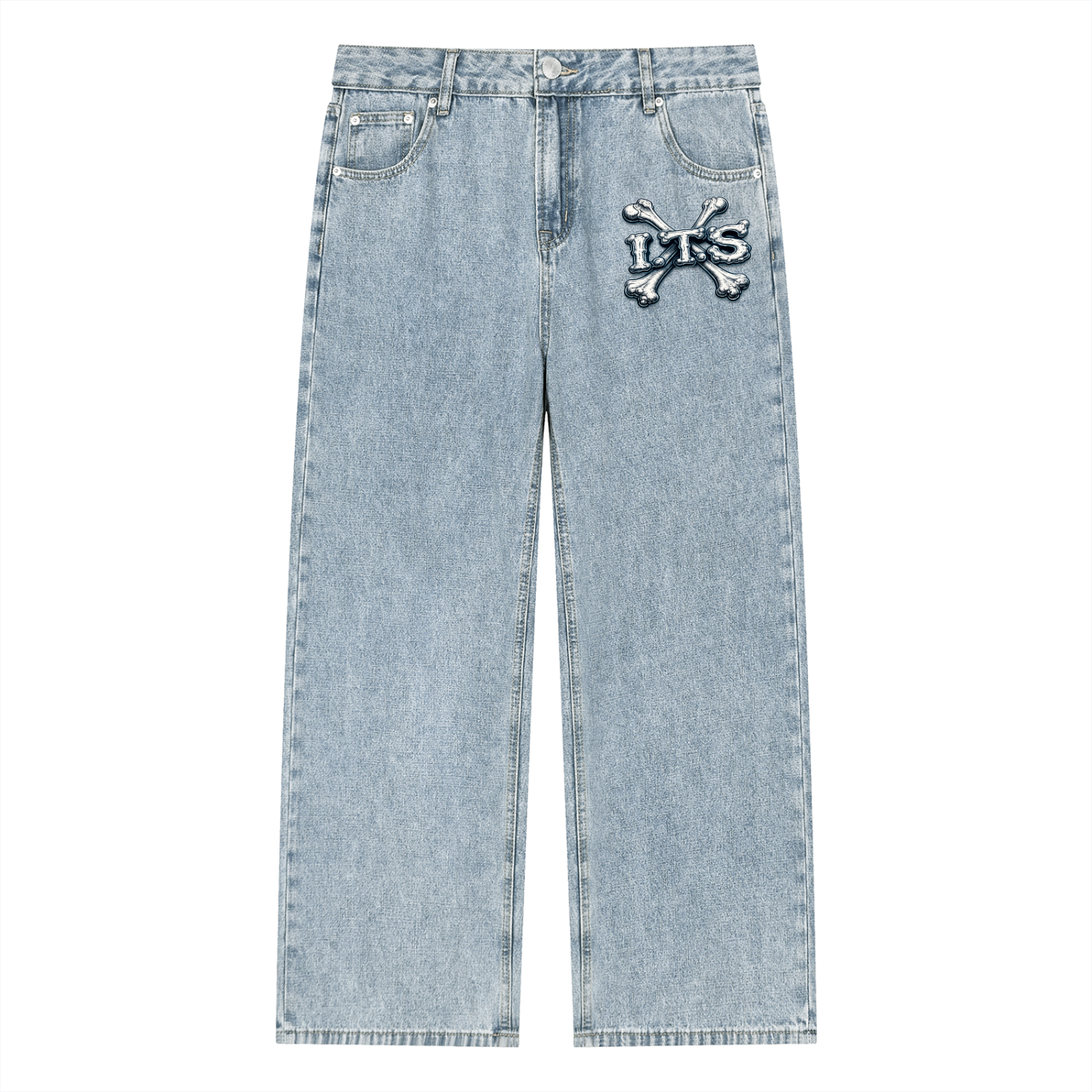 Bones' Vintage Wash Full-Zip Denim Jacket