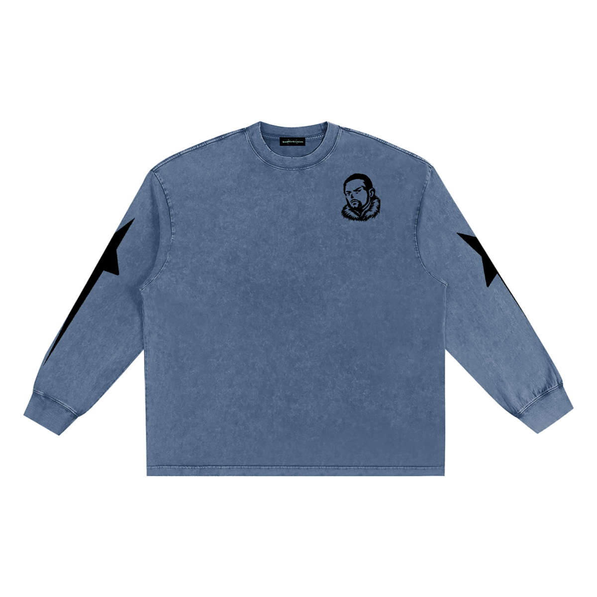 Overachievers Club' Snow Washed Frayed Edge Tee