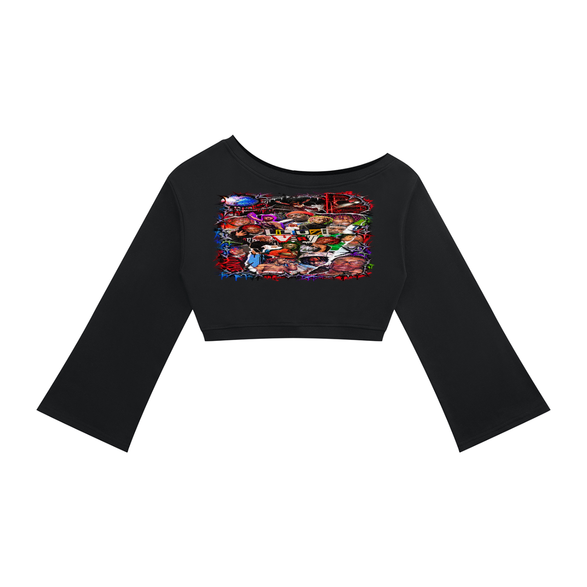 Uzi' Women's Off-Shoulder Sweatshirt