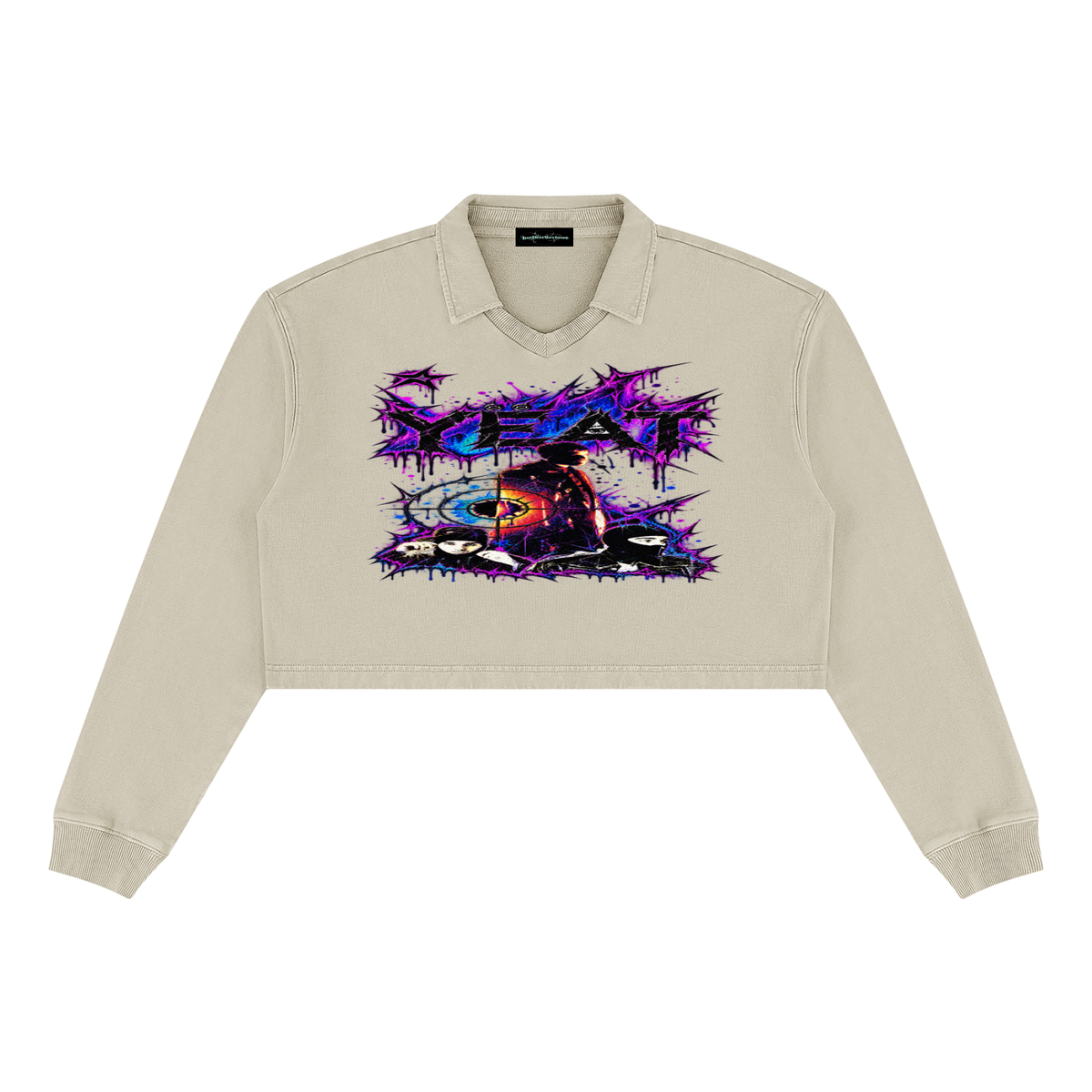 Yeat' Women’s Vintage Wash Crop Sweatshirt