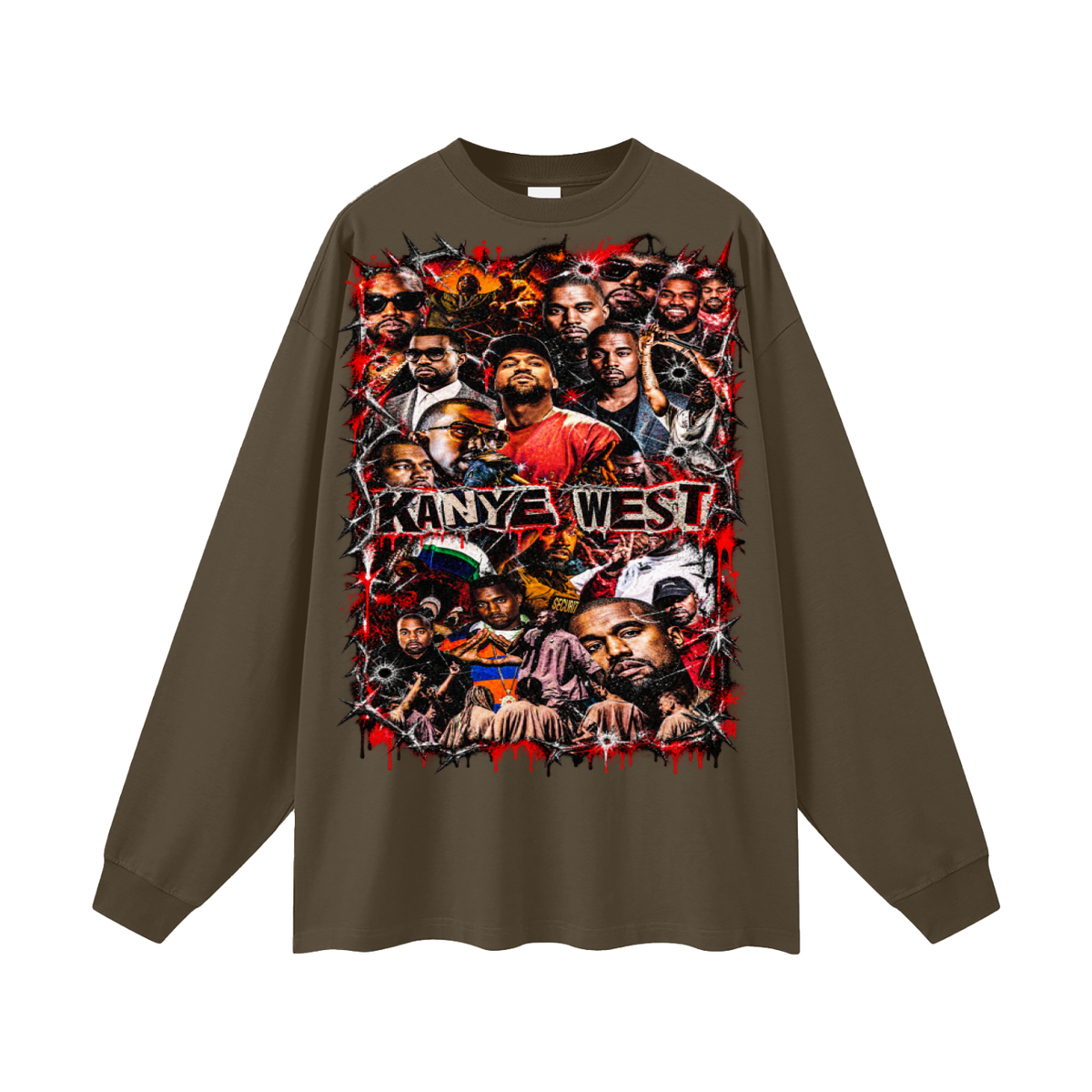 Kanye' Oversized Long Sleeve T-Shirt