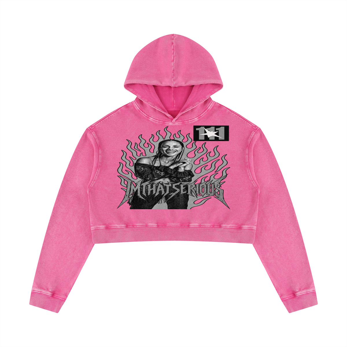 Alicia Keys' Mineral Washed Crop Hoodie & Sweatpant Tracksuit