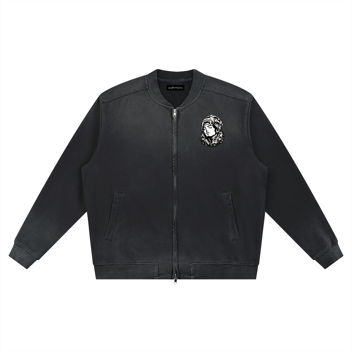 Overachievers Club' Sun Fade Baseball Jacket