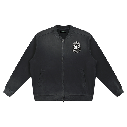 Overachievers Club' Sun Fade Baseball Jacket