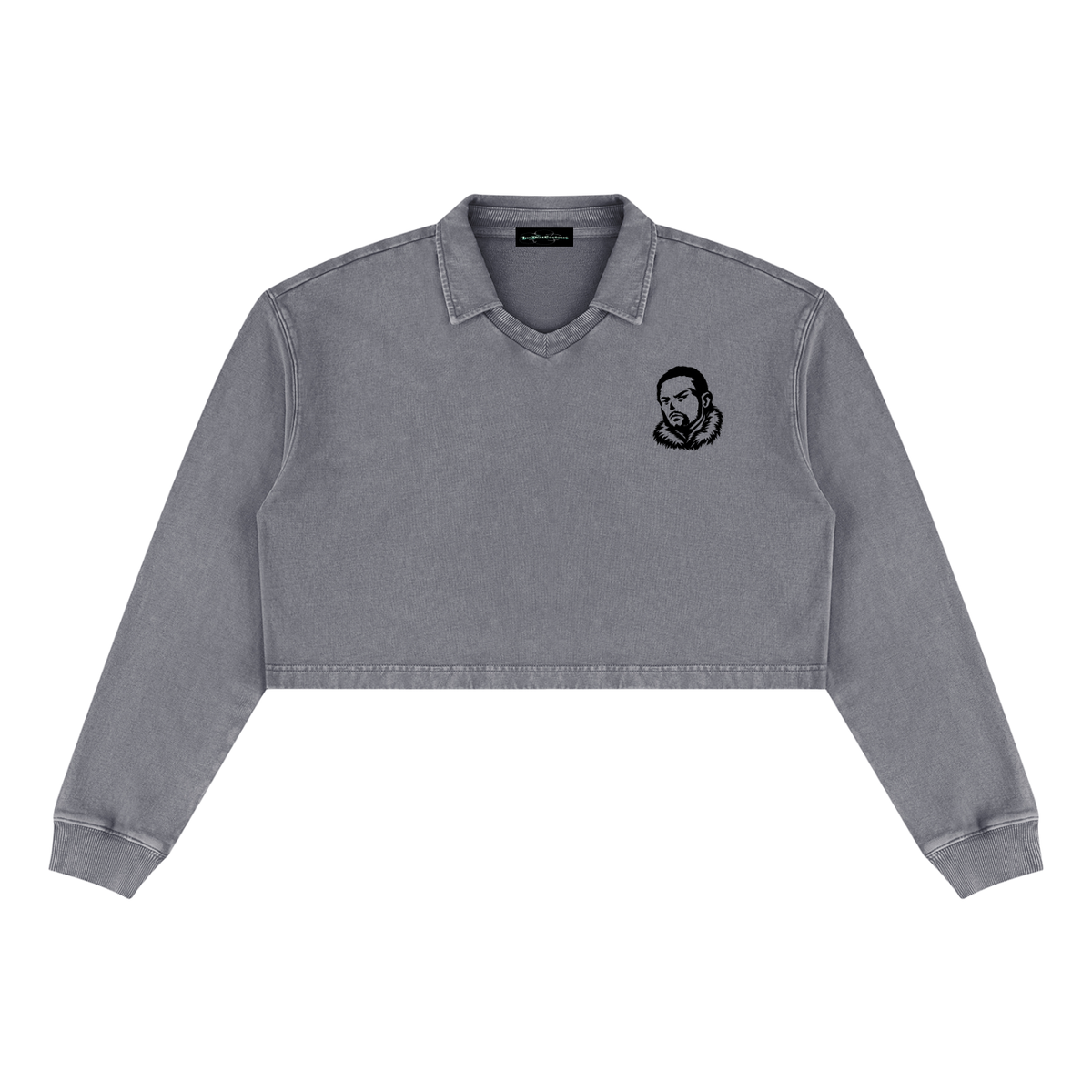 Overachievers Club' Women’s Vintage Wash Crop Sweatshirt & Flared Sweatpants