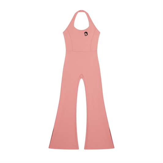 Overachievers Club' Women’s Halter Flared Jumpsuit