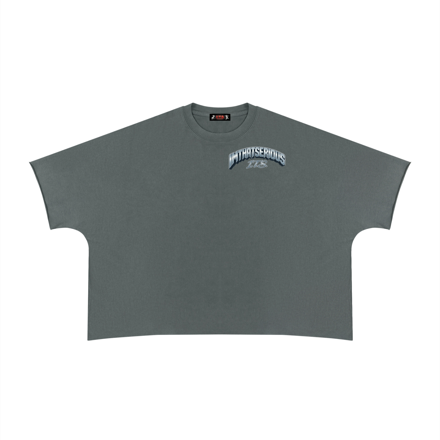 Unisex Heavyweight Boxy Raw Edge T-Shirt