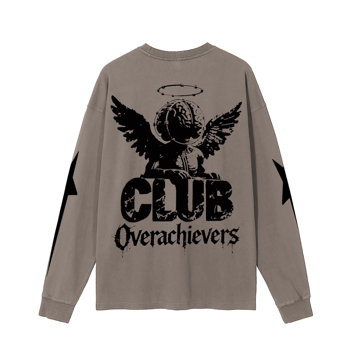 Overachievers Club' Vintage Washed Long Sleeve Tee