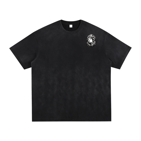 Overachievers Club' Vintage Washed Hand-Frayed T-Shirt